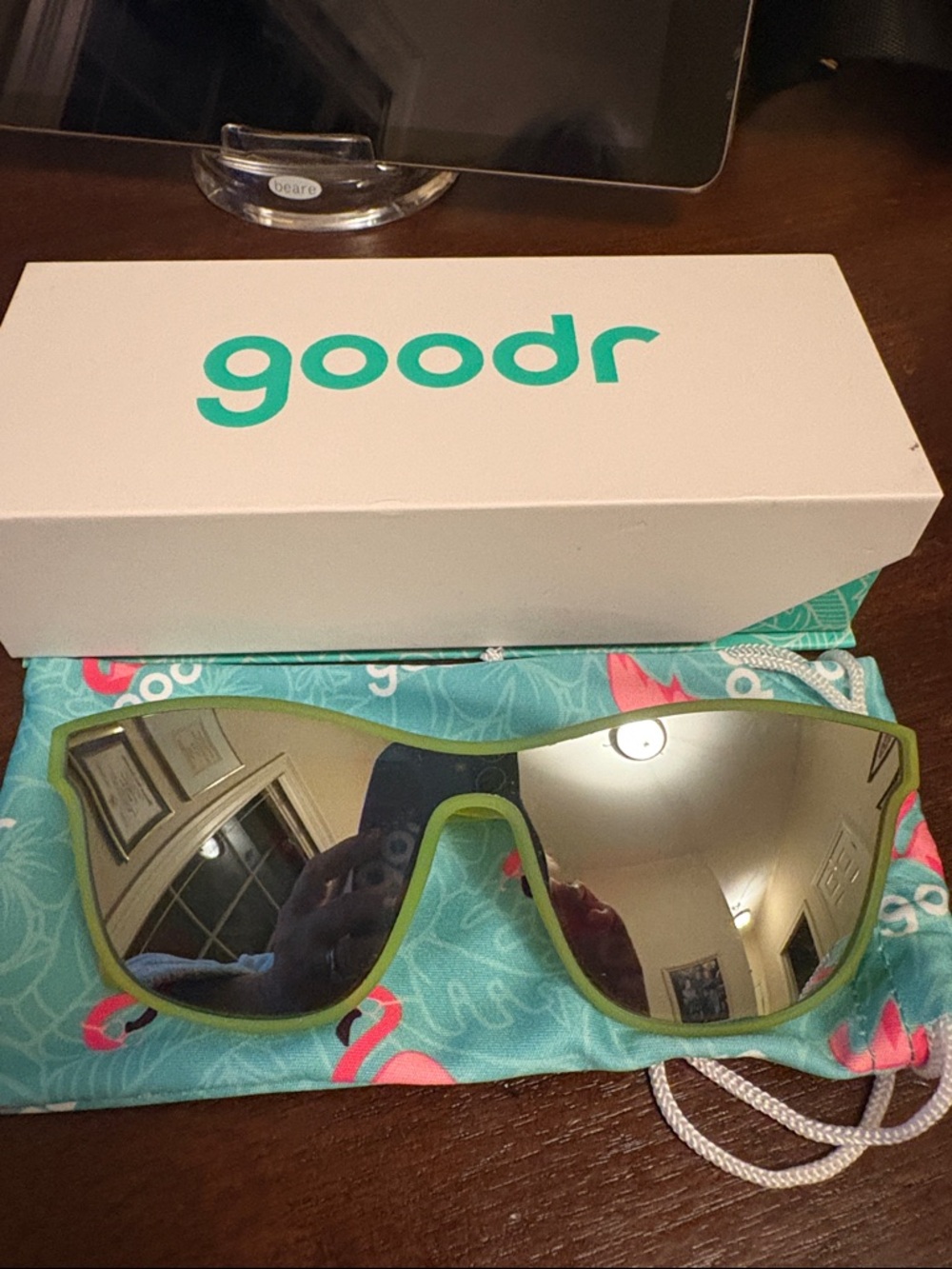 Goodr Sunglasses Naeon Flux Capacitor Neon Green - Picture 2 of 5